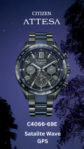 Citizen Attesa CC4066-69E Eco-Drive Satellite Timekeeping Super Titanium Mens Watch