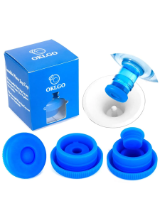 Nắp Bình Nước Khoáng Silicon Dày Dùng Lại Đa Năng Chống Bụi Cấp Thực Phẩm Có Lỗ Nắp Bình Nước Ngoài Trời Đi Bộ Đường Dài Cắm Trại Du Lịch