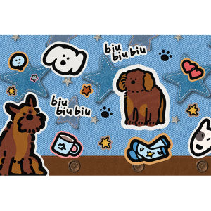 YUNHAOBUYI | Denim Style Anti-Slip Thick Dog Design Doormat