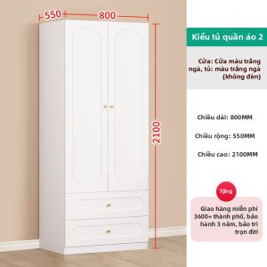 XUEPENG | Bàn Góc Phong Cách Kem với Kệ Sách và Tủ Quần Áo