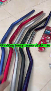 Ghi đông trung màu titan cho xe điện độ (Kèm cùm nâng)