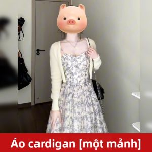 SENWA | Đầm Dài Hoa Dây Đai Mảnh cho Mùa Xuân và Thu Kiểu Mới Trang Phục Nghỉ Dưỡng