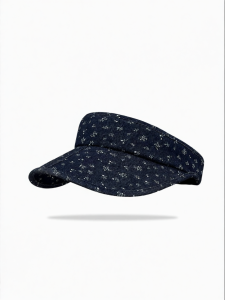 Retro Washed Floral Summer Foldable Long Brim Sunscreen Duckbill Cap