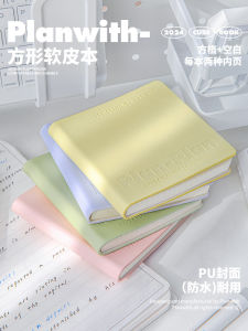Mini Portable Pocket Square Notebook High Aesthetic Diary Book Planwith CUBE Loose Leaf Binding Other Cover Material
