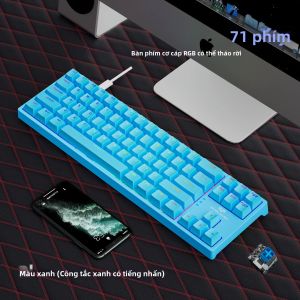 Bàn Phím Cơ NexusClick K710 Đèn RGB Switch Xanh Hot-swappable Cáp Type-C Tháo Rời Dùng Cho Chơi Game Và Văn Phòng