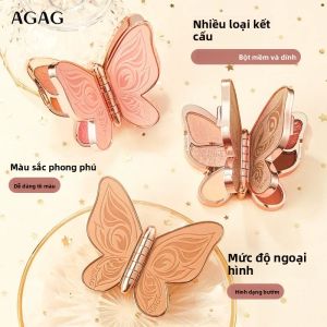 Bảng Phấn Mắt 6 Màu AGAG Thiết Kế Hình Con Bướm Chống Thấm Nước Lâu Trôi Không Lem Bột Tự Nhiên Làm Sáng Trang Điểm Mắt