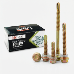 QIMA | Galvanized 410 Stainless Steel Hex Head Self-Tapping Self-Drilling Wafer Screws M4.8/5.5
