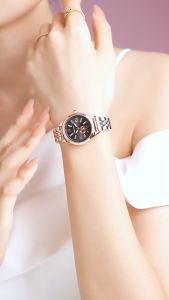 Sunlifex Jam Tangan Wanita Kuarsa Calendar Berlian Elegan Santai Jam Tangan Cewek Original New COD