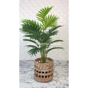 Pohon Hias Tanaman Artificial Daun Palem Kelapa Hijau X18 Semilatex Cover Eceng Gondok Motif Dekorasi Hiasan Pajangan Ruang Tamu Aesthetic