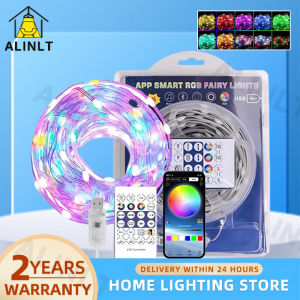 LED Strip Light Bluetooth Smart String Light With Remote USB 5V 10M 100 LED RGB Christmas Light Music Sync Fairy Lamp Waterproof For Room Wedding Party Decoration ALINLT
