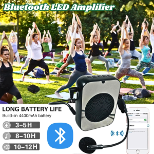 KING Speaker Pinggang Mini Guru Rechargeable Bluetooth Pembicara Tour Guide Dengan wired microphone