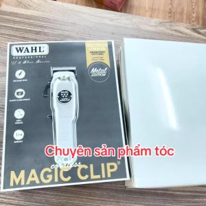 WAHL Tông đơ cắt tóc cao cấp WAHL Metal 1919 lưỡi kép bộ 8 cữ pin 2200mAh cắt tóc chuyên nghiệp