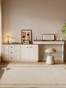YANGYING | Makeup Vanity with Storage Wooden Flip Top