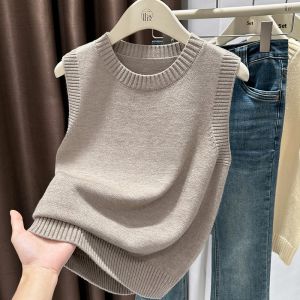 Loowmane | Navy Blue Knitted Sleeveless Vest