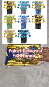 Paket Dekorasi Balon Backdrop Acara Tasyukuran Sunatan Khitanan Anak