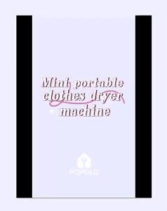 ACA portable dryer sterilize Clothes Dryer mesin lipat baju automatik dryer heat pump washing machine dryer 烘幹機