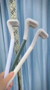 Golf Head Toilet Bowl Brush Silicone Soft Bristle Wall Mount Hook Long Handle Bathroom Cleaning Tool BERUS TANDAS