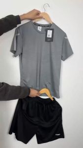 KAMB Baju Olahraga Pria Original 1Set Lari Badminton Running Jersey Gym