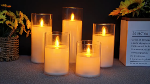 Electric Swing Candle Light Battery Operated Smokeless LED Tea Light for Christmas Birthday Decoration​