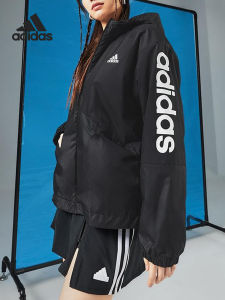 adidas | Womens Loose Hooded Patterned Jacket