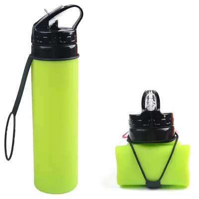 ✅SG Seller✅ Foldable Sports Water Bottle Collapsible Bottle Gym silicone portable travel 折叠水壺 retractable Sports flexible