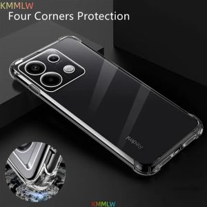 Ốp Lưng TPU Chống Sốc Có Túi Khí Cho Xiaomi Redmi Note 13 Pro Plus/13/12/11/10/9 - Vỏ Bảo Vệ Trong Suốt Capa Fundas Coque