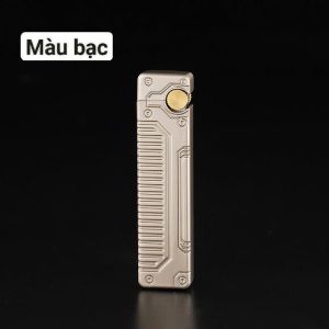 (shop bán giá sỉ tặng phụ kiện) Bật lửa cổ điển XF-5106 gas đá vỏ bằng kim loại. Thiết kế kiểu cơ khí sang trọng và cao cấp. shop tặng kèm đá lửa và đầu bơm + thẻ bảo hành