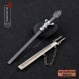 JINTONGCAIZI | Metal Sword Model Desktop Ornament