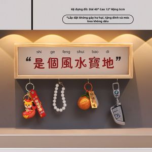 FENGHONGTAO | Ganc Móc Chìa Khóa Không Cần Khoan Trang Trí Tường Sảnh