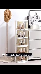 Kệ giày dép nhiều tầng giá để giầy gấp gọn đa năng dễ dàng tháo lắp chất liệu nhựa PP Huvi Home