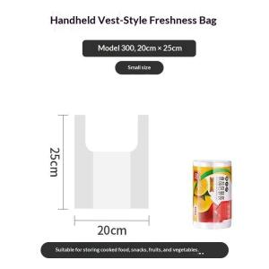 200/300/500pcs Transpare Roll Fresh-keeping Plastic Bags of Vacuum Food Saver Bag with Handle Keep Fresh