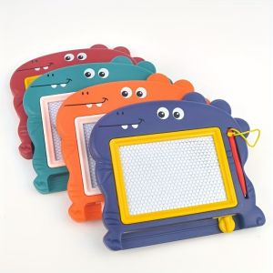 12pcs Magnetic Mini Dinosaur Erasable Drawing Board - Graffiti and Sketch for Youngsters Aged 3-6 Perfect Birthday Party Gift and Gift Bag Filler