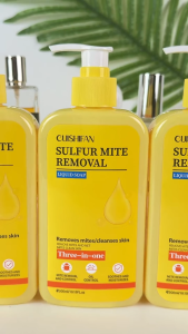 【2 แถม 3】300ml เจลอาบน้ำซัลเฟอร์ 3 อิน 1สูตรอัพเกรดขจัดไรฝุ่นด้วยซัลเฟอร์ สารสกัดจากพืช อ่อนโยนต่อผิว ไม่ก่อให้เกิดการระคายเคือง ครีมอาบน้ําตัวหอมติดผิวทั้งวัน ครีมอาบน้ํา หอม 300ml ไม่เป็นอันตรายต่อผิวหนัง