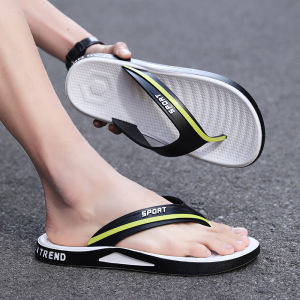 Flip Flops Mens Fashion Summer Outdoor Non-Slip Soft Bottom Men Flip-Flops Trendy Casual and Lightweight Beach Flip-Flops