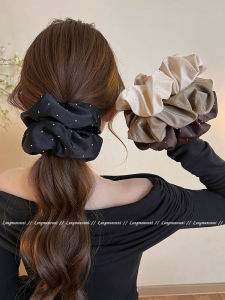 Dây Buộc Tóc Satin Đàn Hồi Cao Cho Phụ Nữ Dây Buộc Tóc Tròn Thời Trang Mùa Hè 2025 Dây Buộc Tóc Trang Trí Tóc Cho Tóc Trung Bình Dài