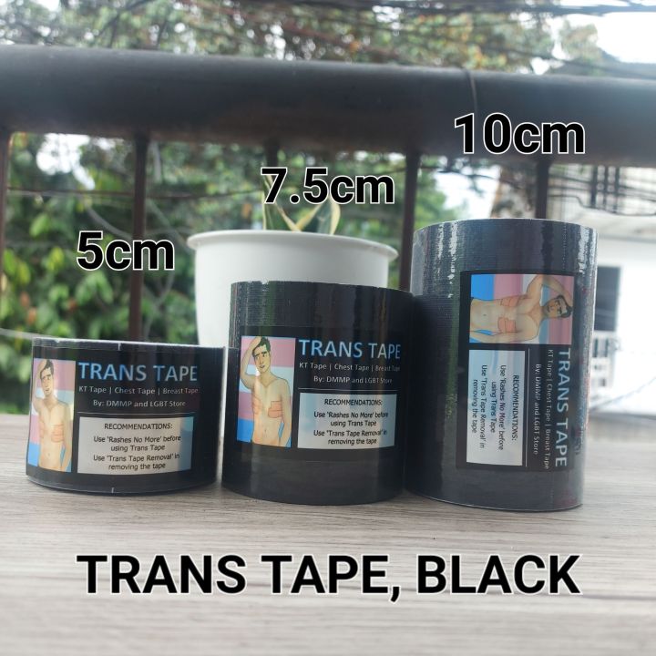 ORIGINAL Trans Tape PREMIUM QUALITY KT Tape Kinesiology Tape black