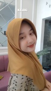 Hijab Bergo Sport Aulia L Jersey Premium Nutup Dada