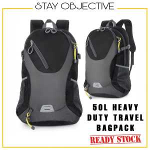 50L Large Capacity Backpack Waterproof Beg Hiking Bag Military Daki Gunung Camping Tactical Bagpack Travel 登山爬山背包 hiking