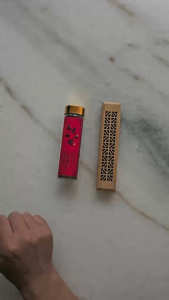 Portable Bamboo Carved Incense Burner – With Lid Natural Bamboo Stick Holder For Home Office & Travel Use