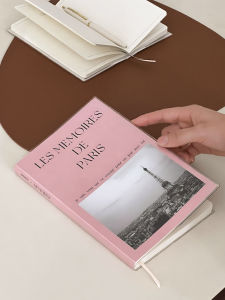 Simple Travel Themed A5 Notebook Ins Style Minimalist Journaling Book Stamp Collection Bound Notebook Cloud Brand Office Supplies