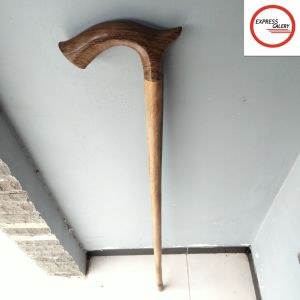 tongkat jalan kayu kelor Jawa model cula premium D91