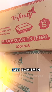 Trifinity Mika Brownies Tebal Alot Tahan Panas S Kecil / M Sedang / L Besar Brownis Molen Pack JSP