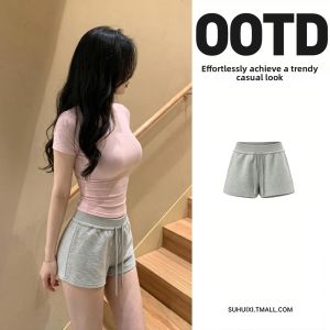 SUHUIQIAN | High Waist Sport Shorts Womens Yoga Pants