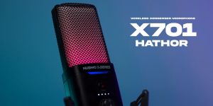 NUBWO X701 HATHOR Wirelees Condenser  Microphone ไมค์ไร้สายสำหรับสตรีมมิ่งและอัดเสียง [ประกัน 2 ปี]