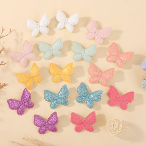 Kids Bows Butterfly Hair Clips Set Rainbow Sequin Hairgripes for Girls Hairpins Children Ponytail Barrettes Hair Accessories