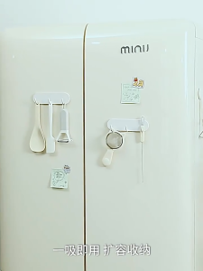Strong Magnetic Refrigerator Side Hook Kitchen Wall Storage No Drilling Needed Traceless Powerful Adhesive Hooks Organizer