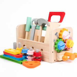 Bộ Đồ Chơi Bàn Làm Việc Bằng Gỗ Cho Trẻ Em Montessori Đồ Chơi Giáo Dục Bàn Làm Việc Đồ Chơi Xây Dựng Cho Bé Trai 3-12 Tuổi Quà Tặng Sinh Nhật Giáng Sinh