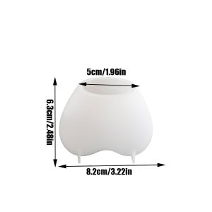 Khuôn Silicon Hình Trái Tim 3D Dùng Làm Nến Và Đồ Thủ Công Bằng Nhựa Resin Không Cần Điện Dùng Trang Trí Ngày Lễ Tình Nhân Kích Thước Không Đều