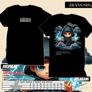 KAOS DISTRO PRIA KEREN PENGENDALI AWAN T-SHIRT COTTON COMBED 24S ZIIANS STORE