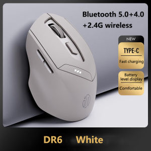 Bluetooth Tri-mode Mouse Rechargeable 2.4G Wireless Mouse Office Mute Support PC Laptop Tablet Smartphone Universal Mouse